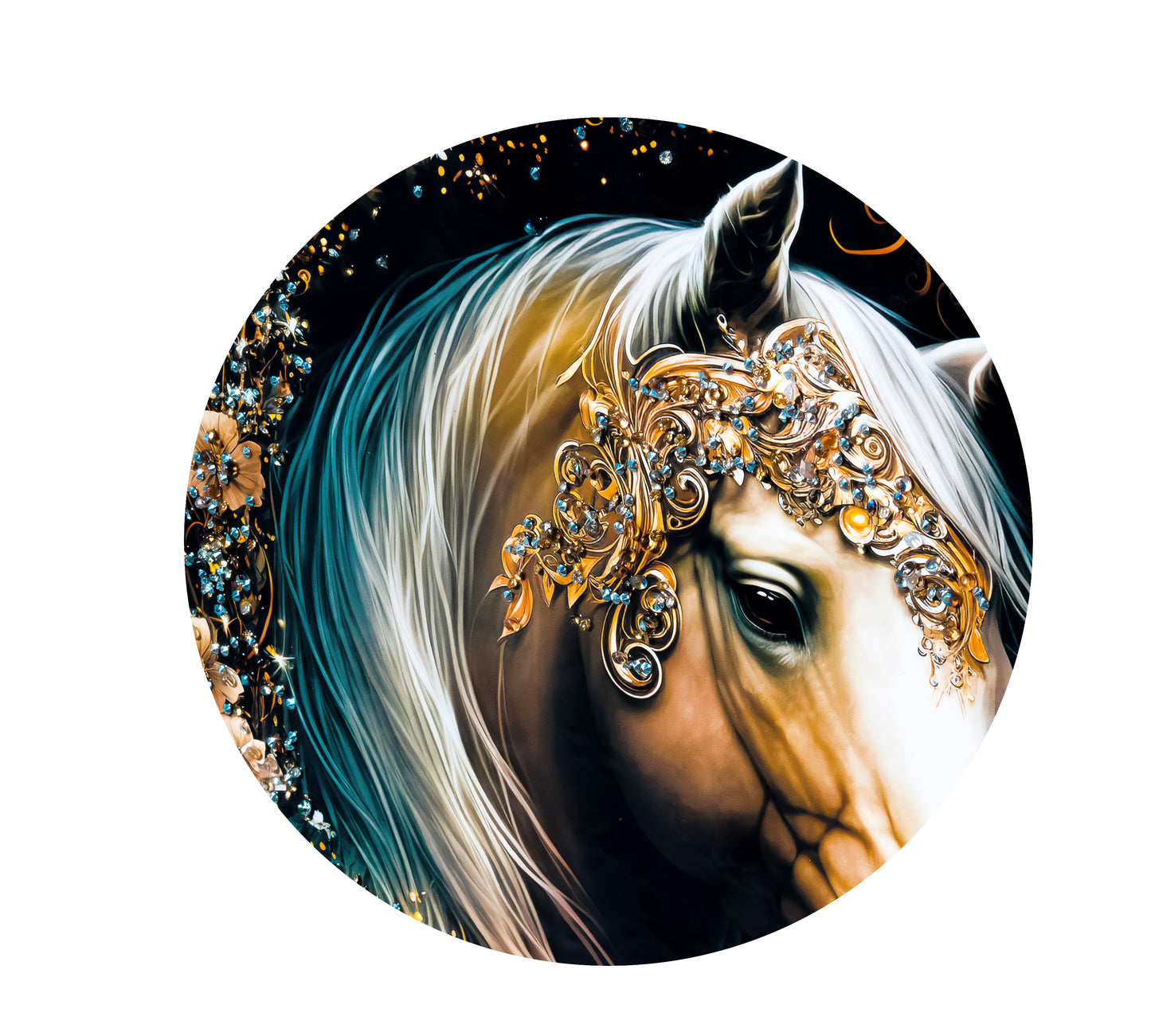 The Horse Crystal Wall Art Painting
