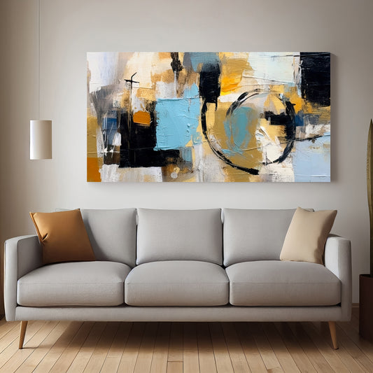 Abstract Canvas Wall Painting | Modern Premium Wall Art for Living Room | Ready to Hang | Decor Daddy