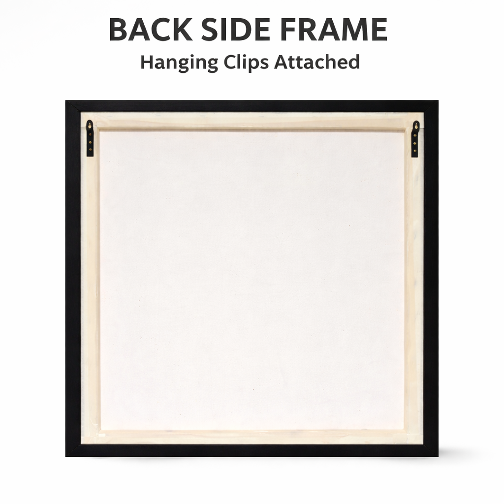 Vibrant texture meets bold expression Canvas Wall Art Black Frame Painting