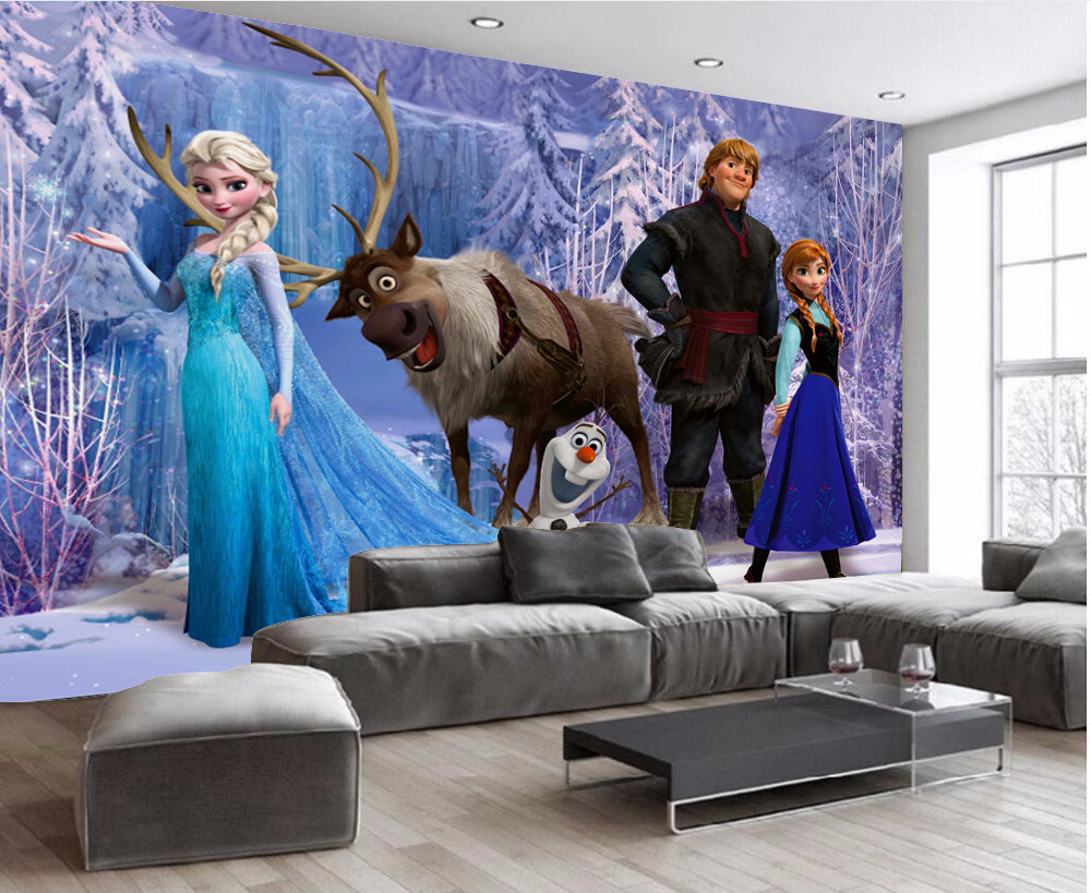 Elasa with family wallpaper sticker