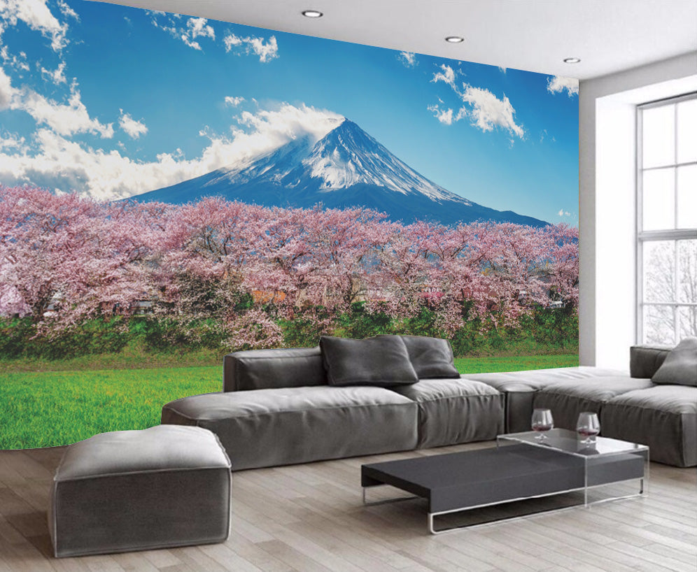 The mountain wallpaper sticker