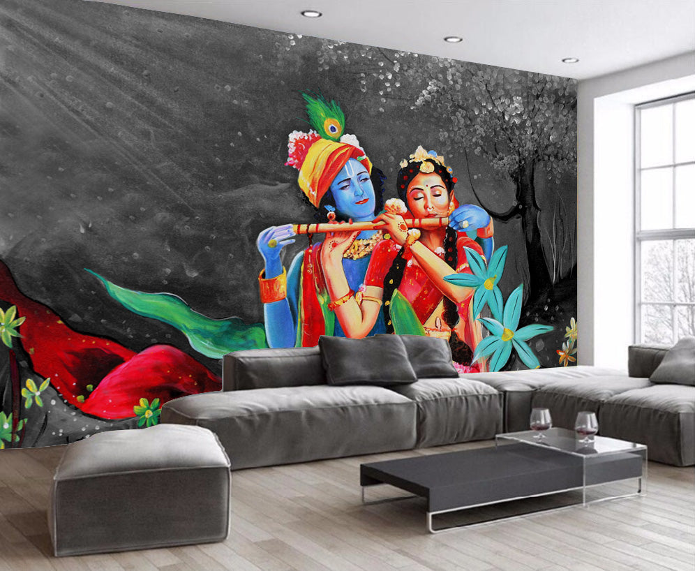 Radha Krishna Wallpaper sticker