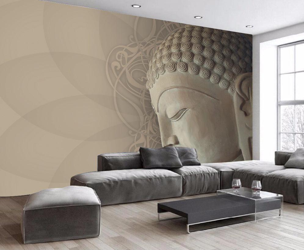 half Budhha Wallpaper sticker