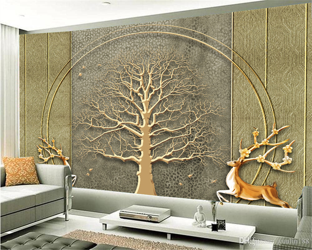 The golden tree Wallpaper sticker