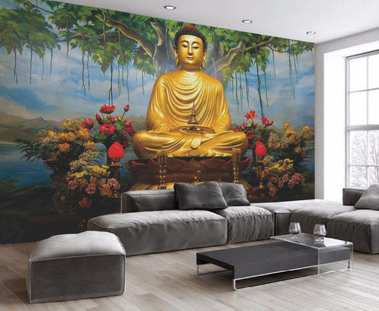 Budhha Namoh Wallpaper Sticker