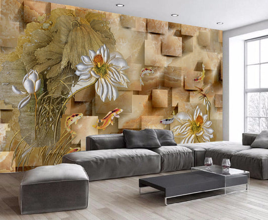 The Daisy white flower wallpaper sticker