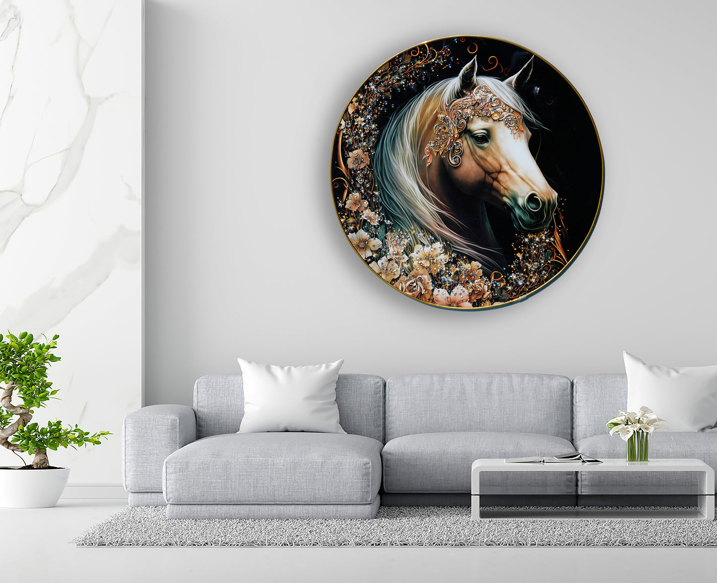 The Horse Crystal Wall Art Painting
