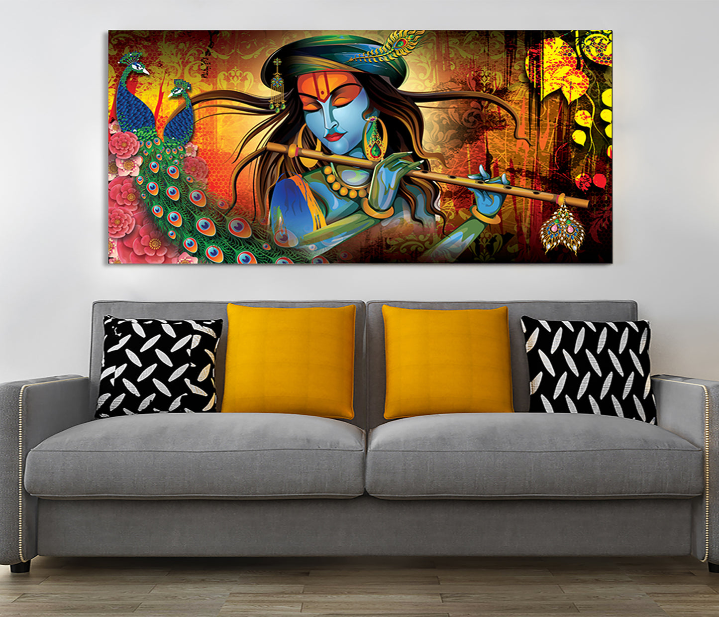 Walls of Vrindavan Canvas Wall Painting