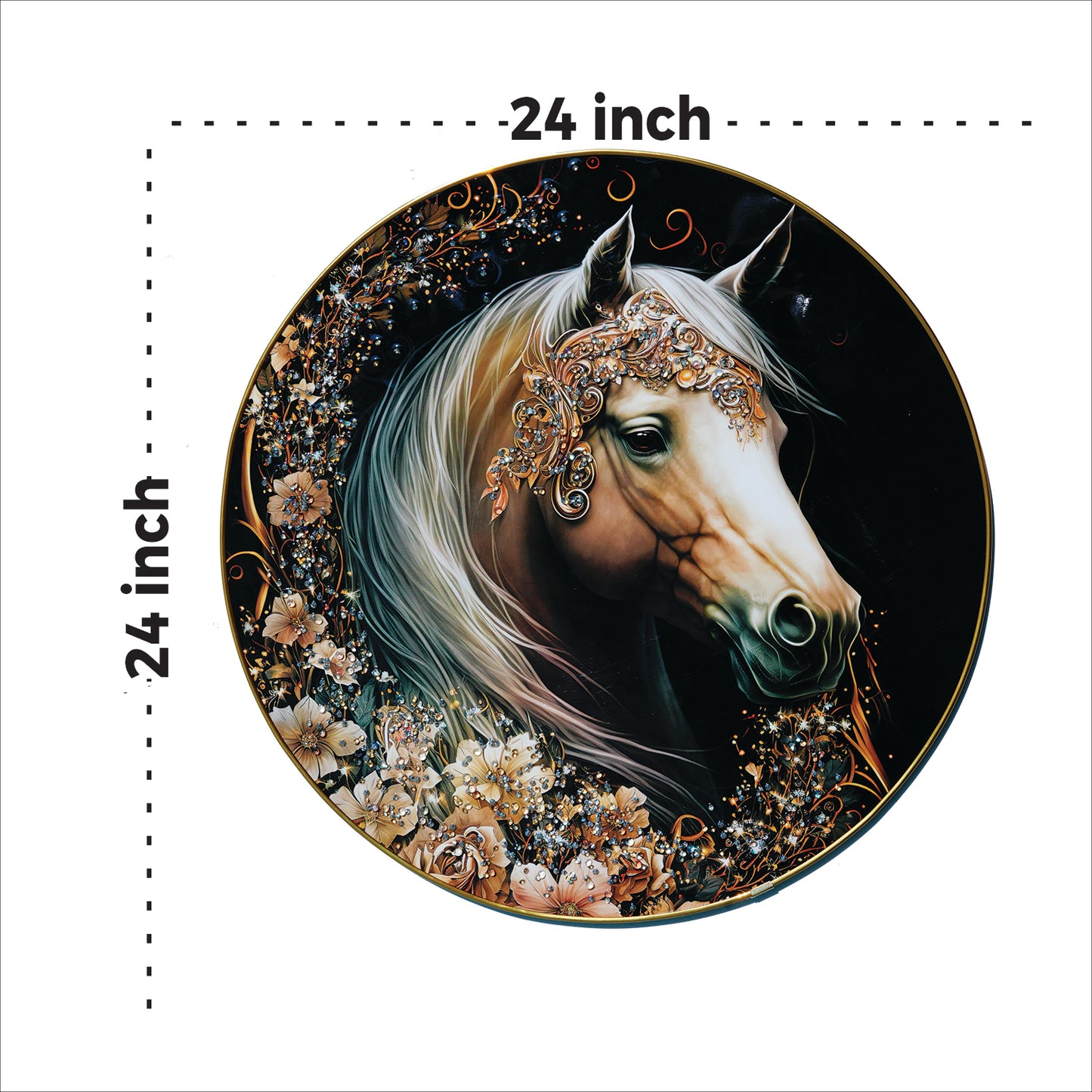 The Horse Crystal Wall Art Painting