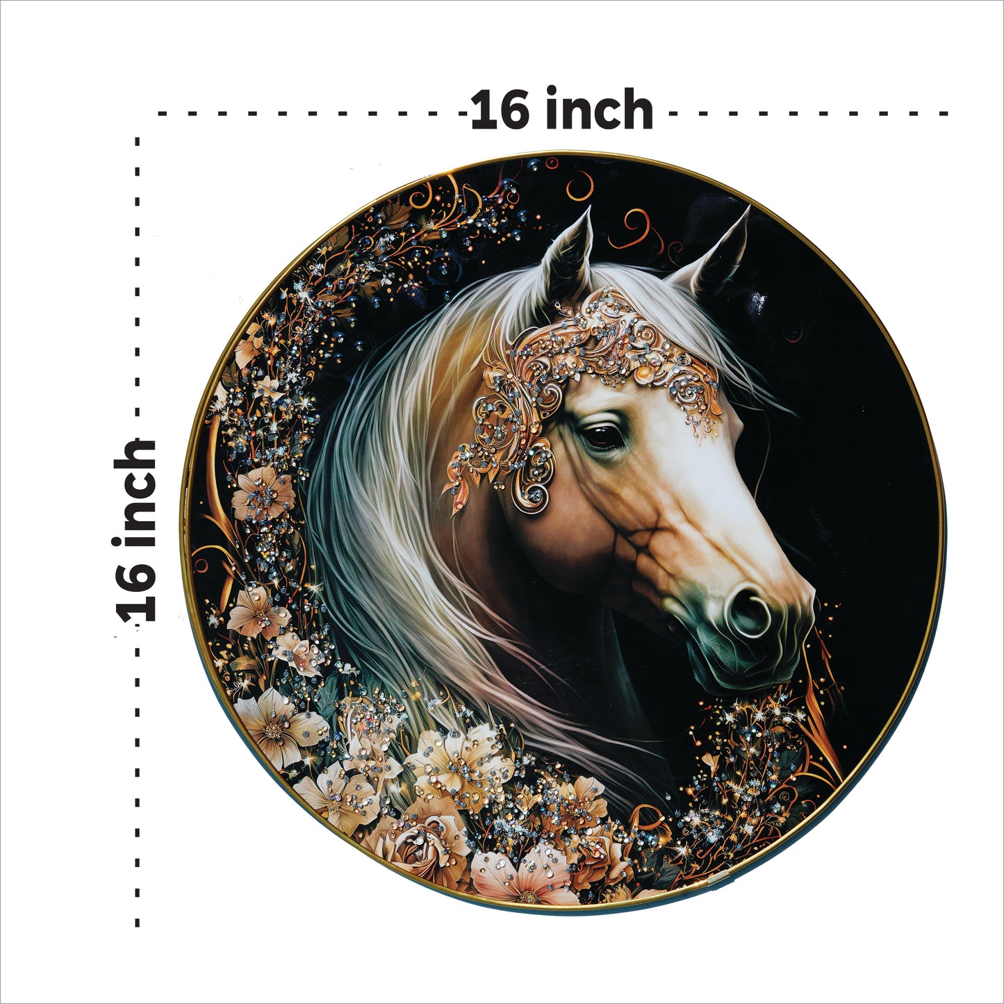 The Horse Crystal Wall Art Painting