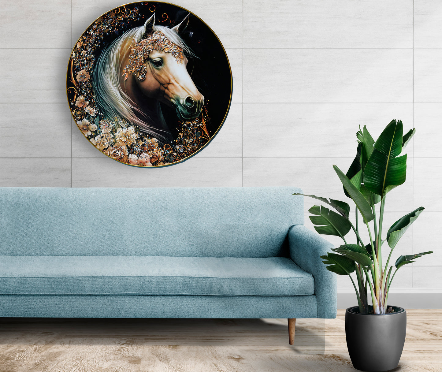The Horse Crystal Wall Art Painting