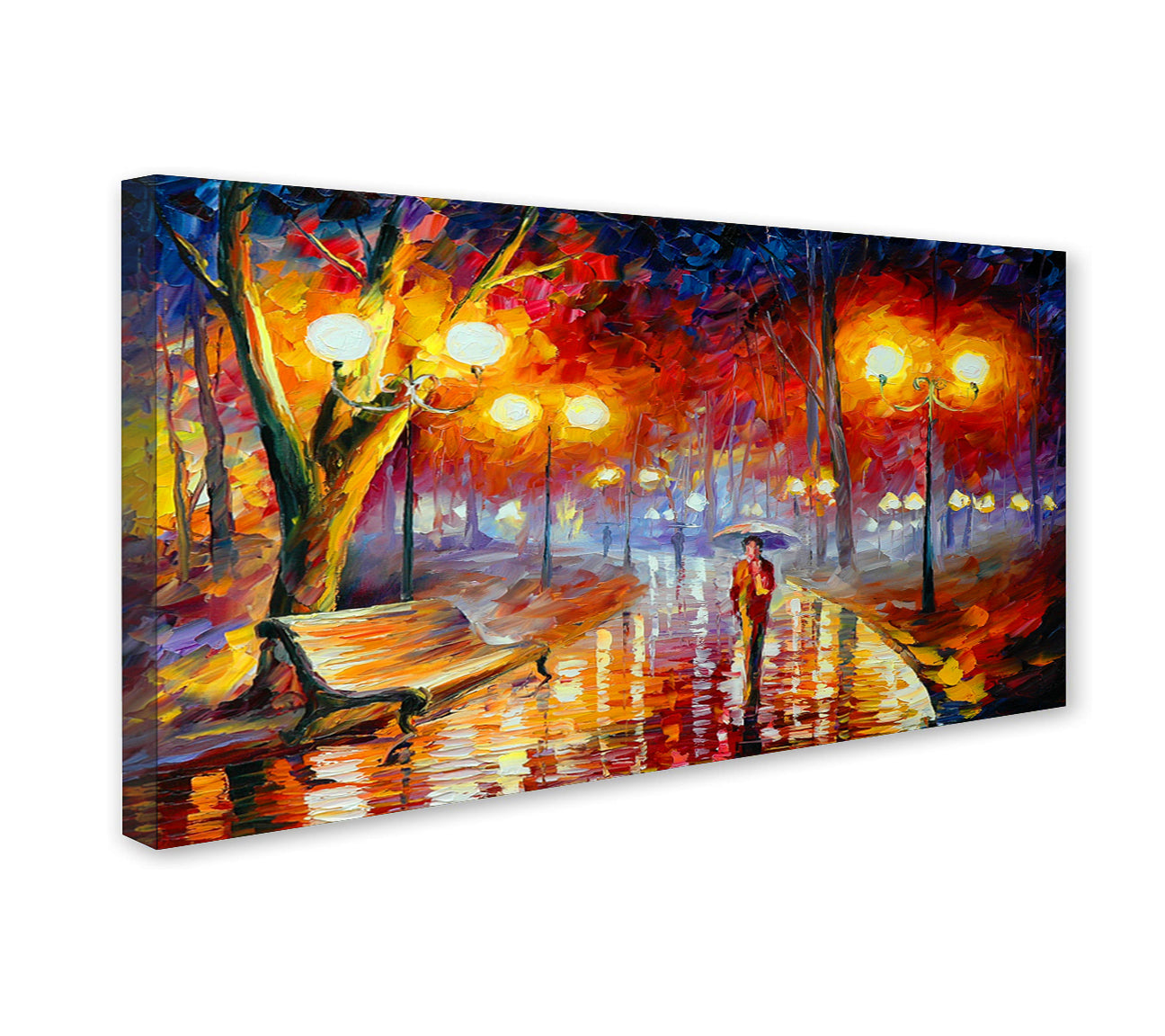 Whispering Forest Light canvas wall art painting