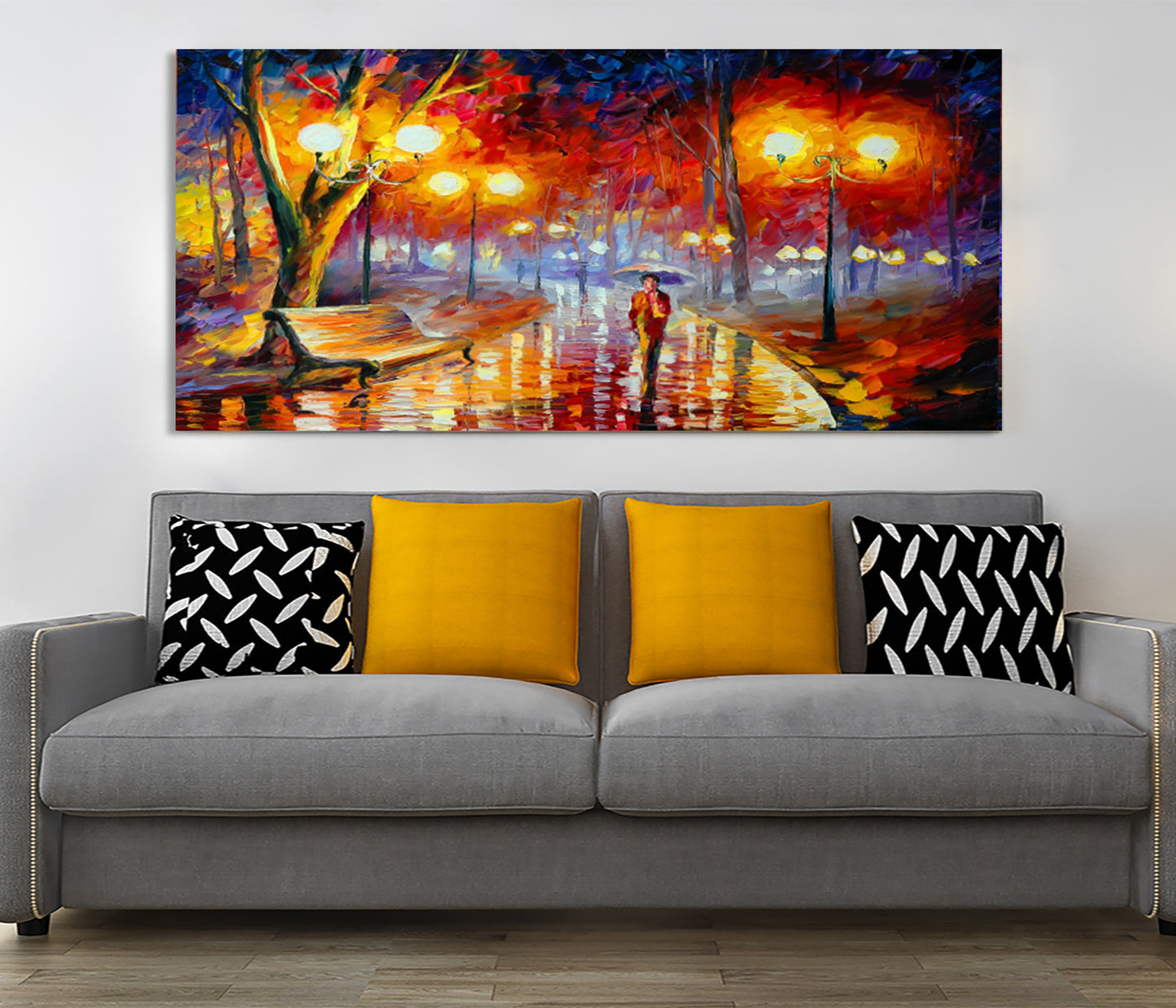 Whispering Forest Light canvas wall art painting