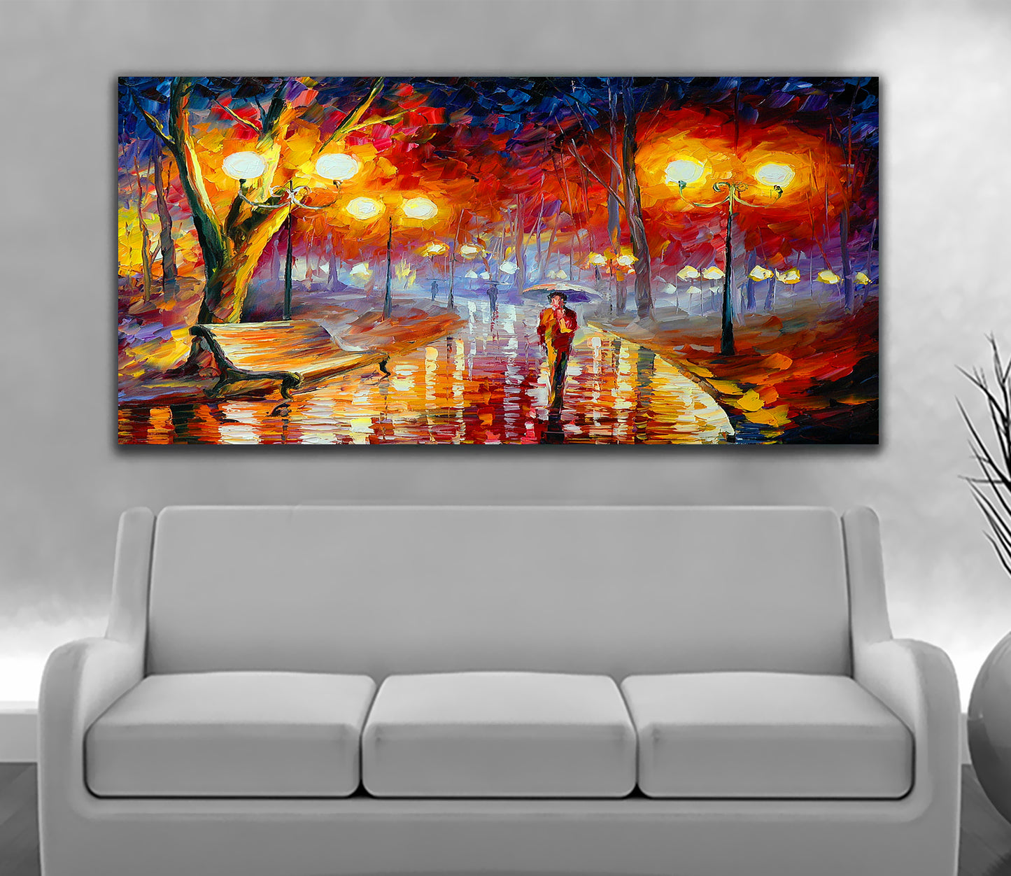 Whispering Forest Light canvas wall art painting