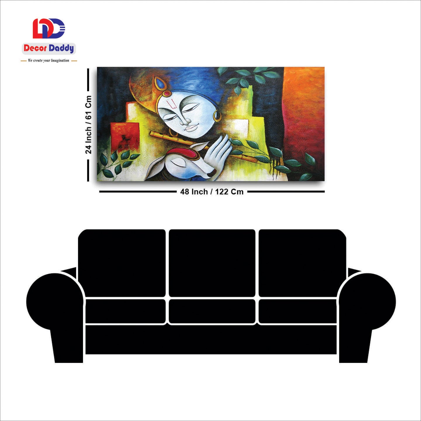 Divine Radiance: Radha & Krishna