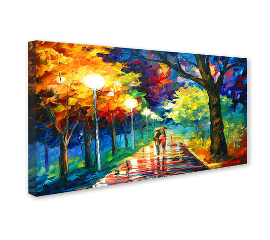 Misty Forest Reverie canvas wall art painting