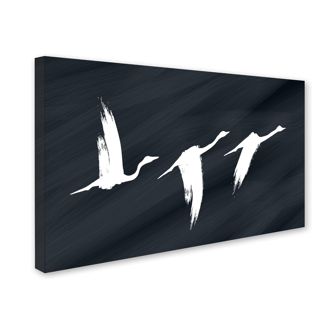 Modern Abstract Bird Canvas Wall Art | Minimalist Black & White Painting | Living Room Wall Decor | Premium Canvas Print by Decor Daddy