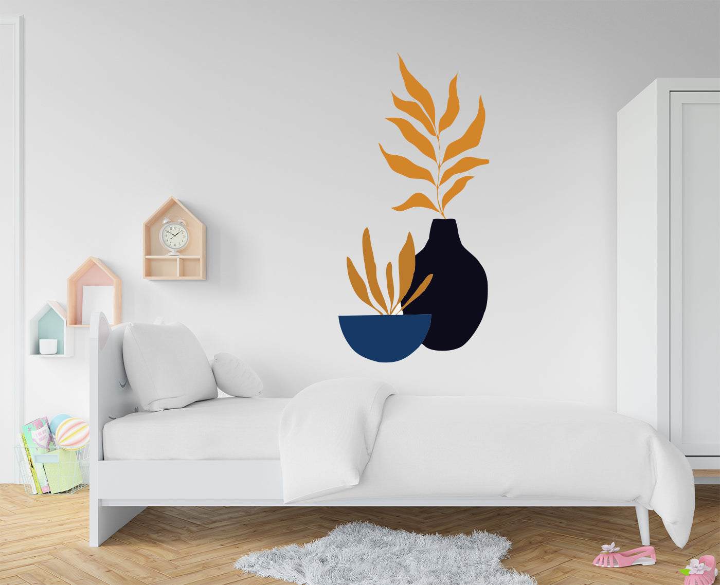 Abstract Autumn Flowers Decal