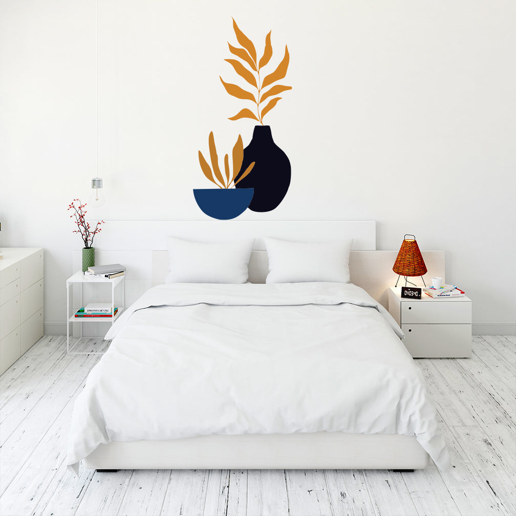 Abstract Autumn Flowers Decal