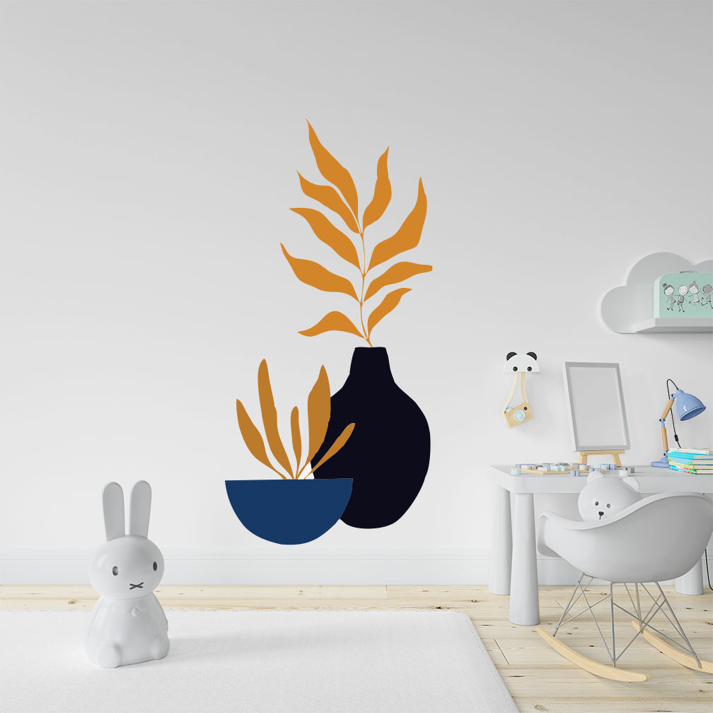 Abstract Autumn Flowers Decal