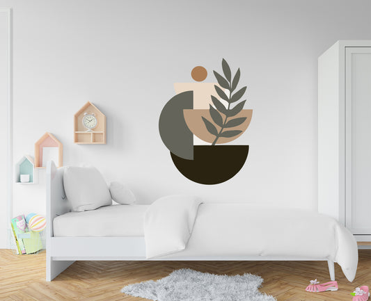 Minimalistic Abstract floral Decal
