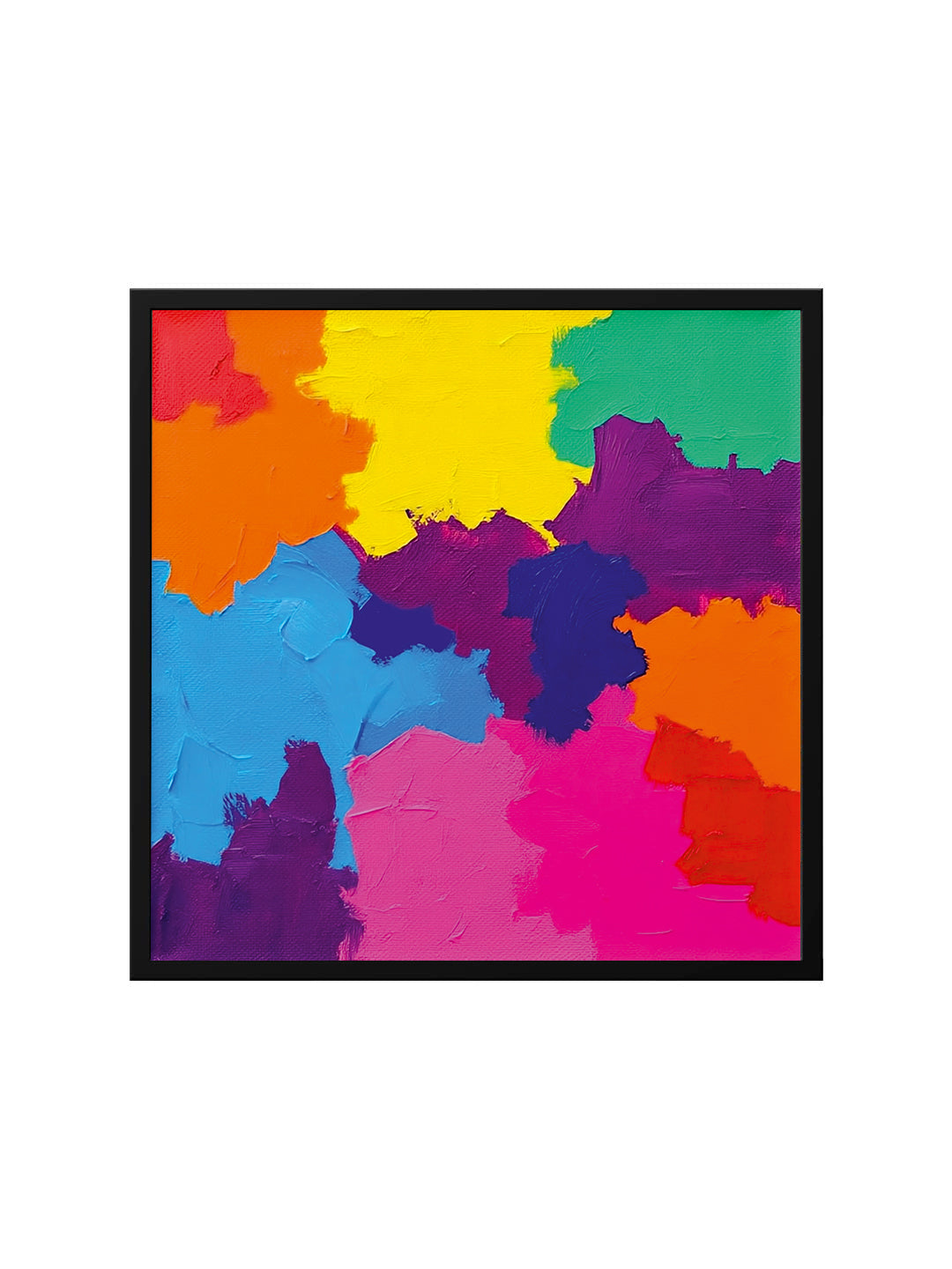 Bold strokes, bold life Canvas Wall Art Black Frame Painting