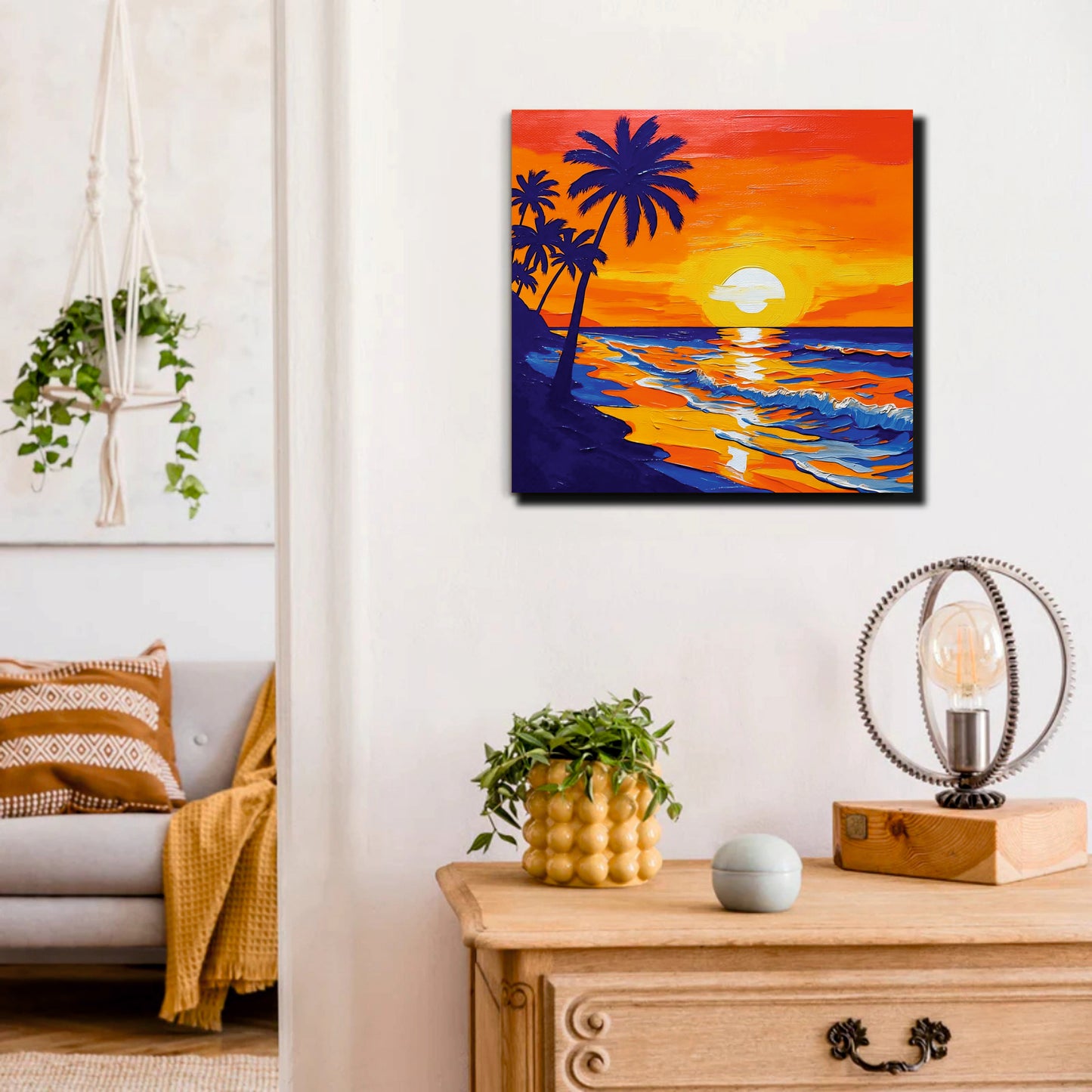 Hue & Harvest Canvas Wall Art Stretched Frame Painting