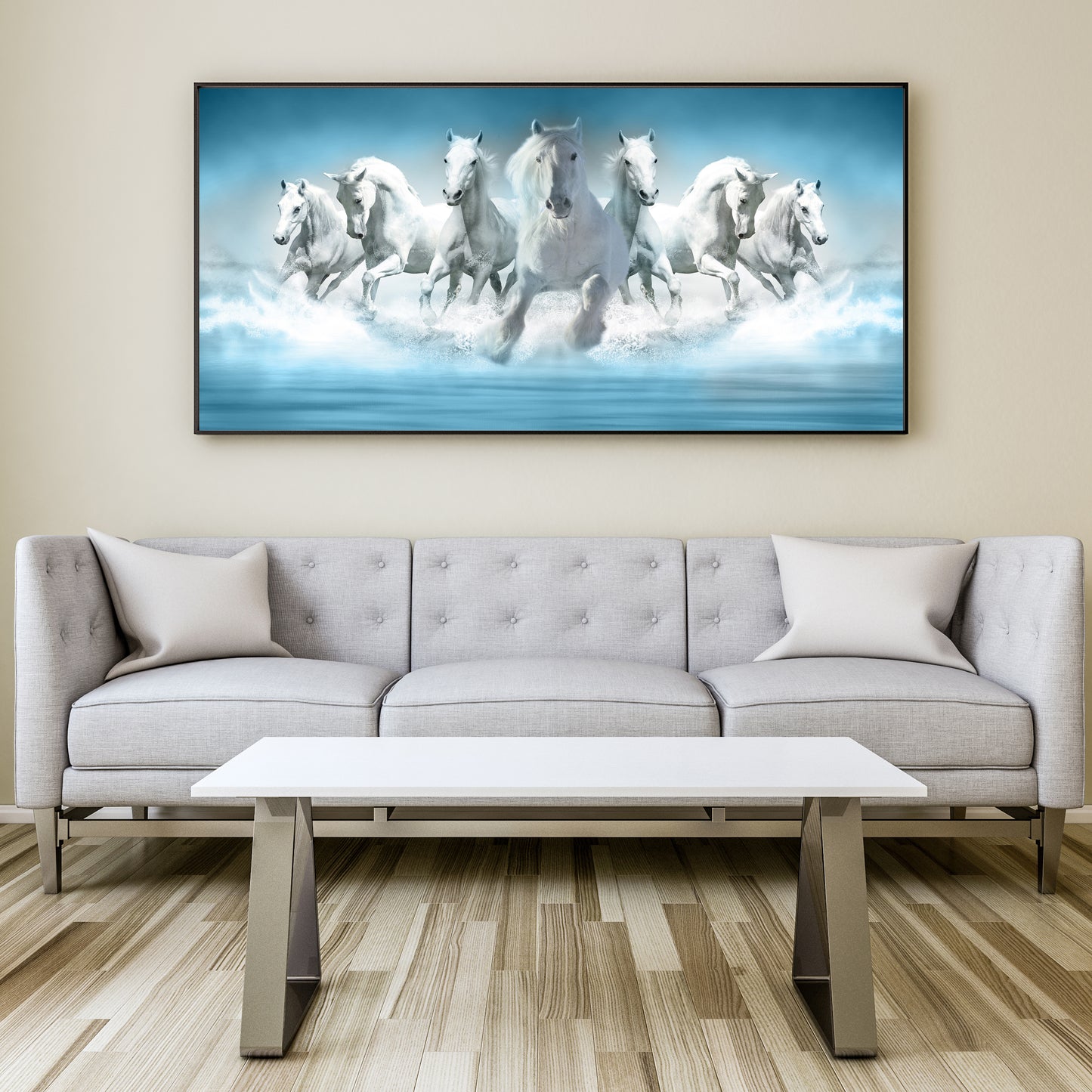 Imagine Seven Running Horse Canvas Wall Panting