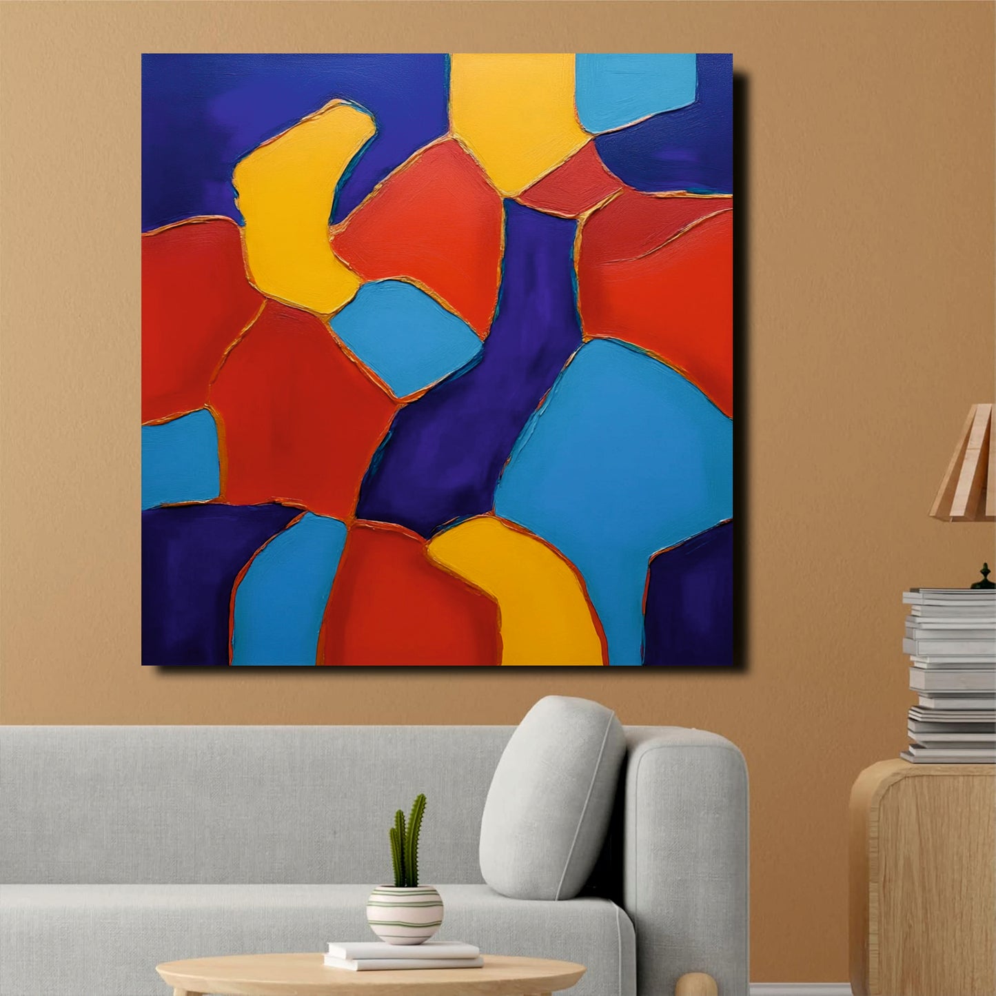 Modern Abstract Canvas – A Splash of Creativity Canvas Wall Art Stretched Frame Painting