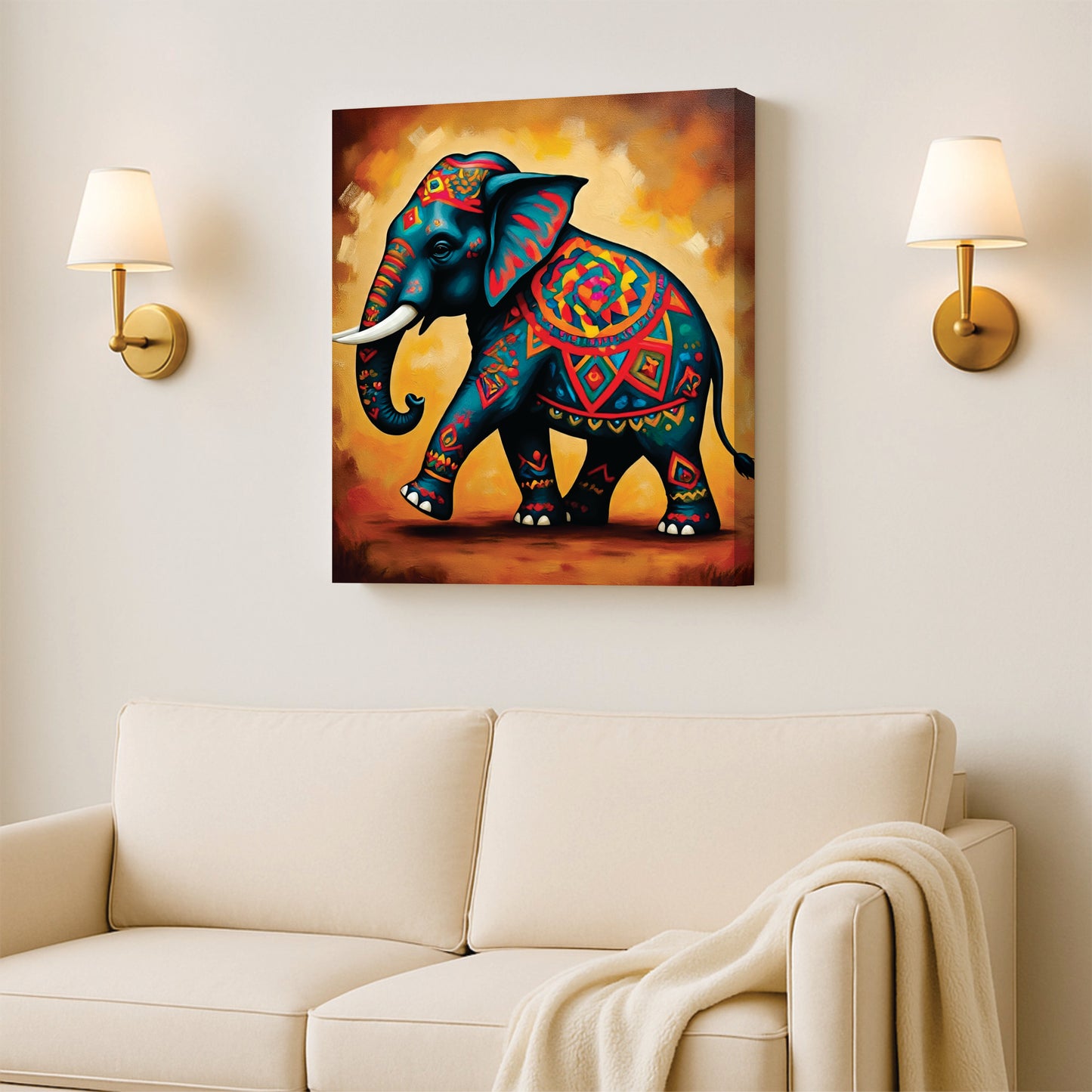 Unspoken Grace, Unyielding Power Canvas Wall Art Stretched Frame Painting