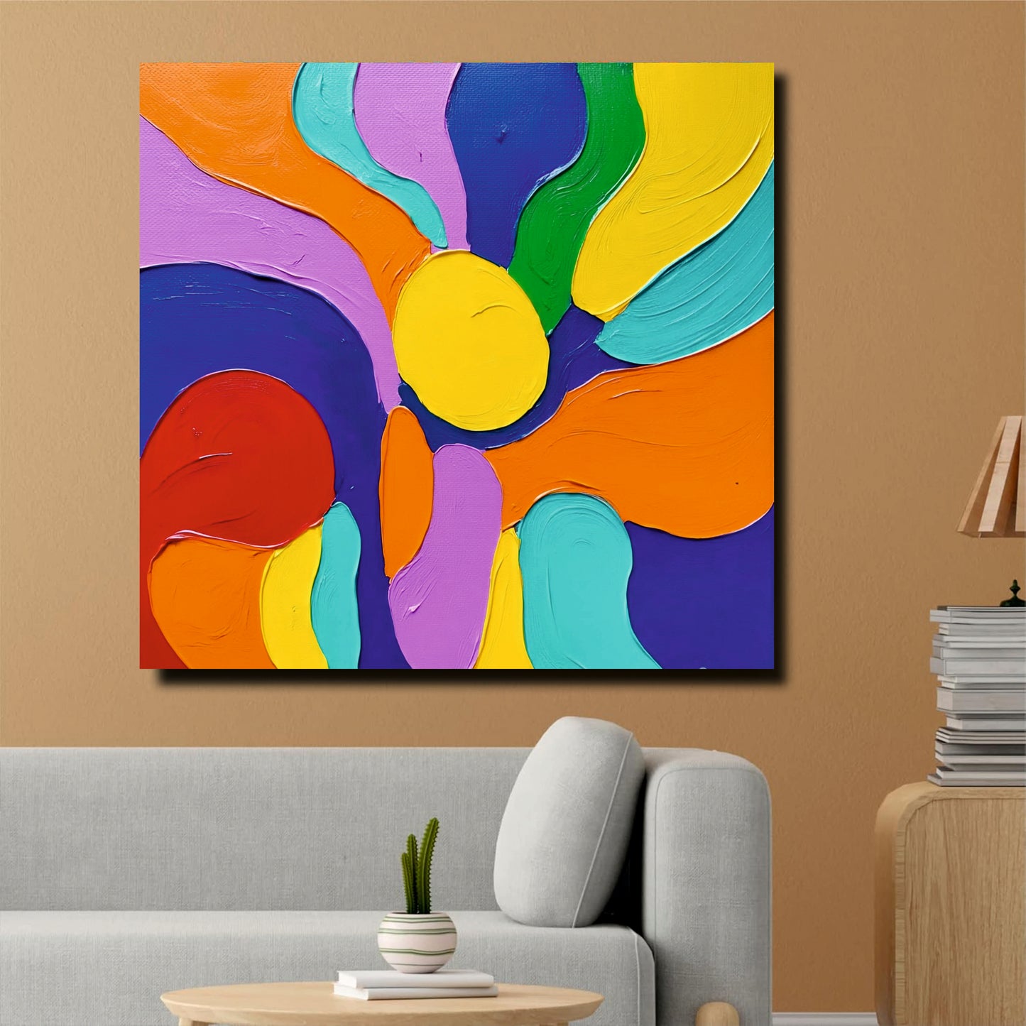Infinity of Colors – Abstract Wall Décor Canvas Wall Art Stretched Frame painting