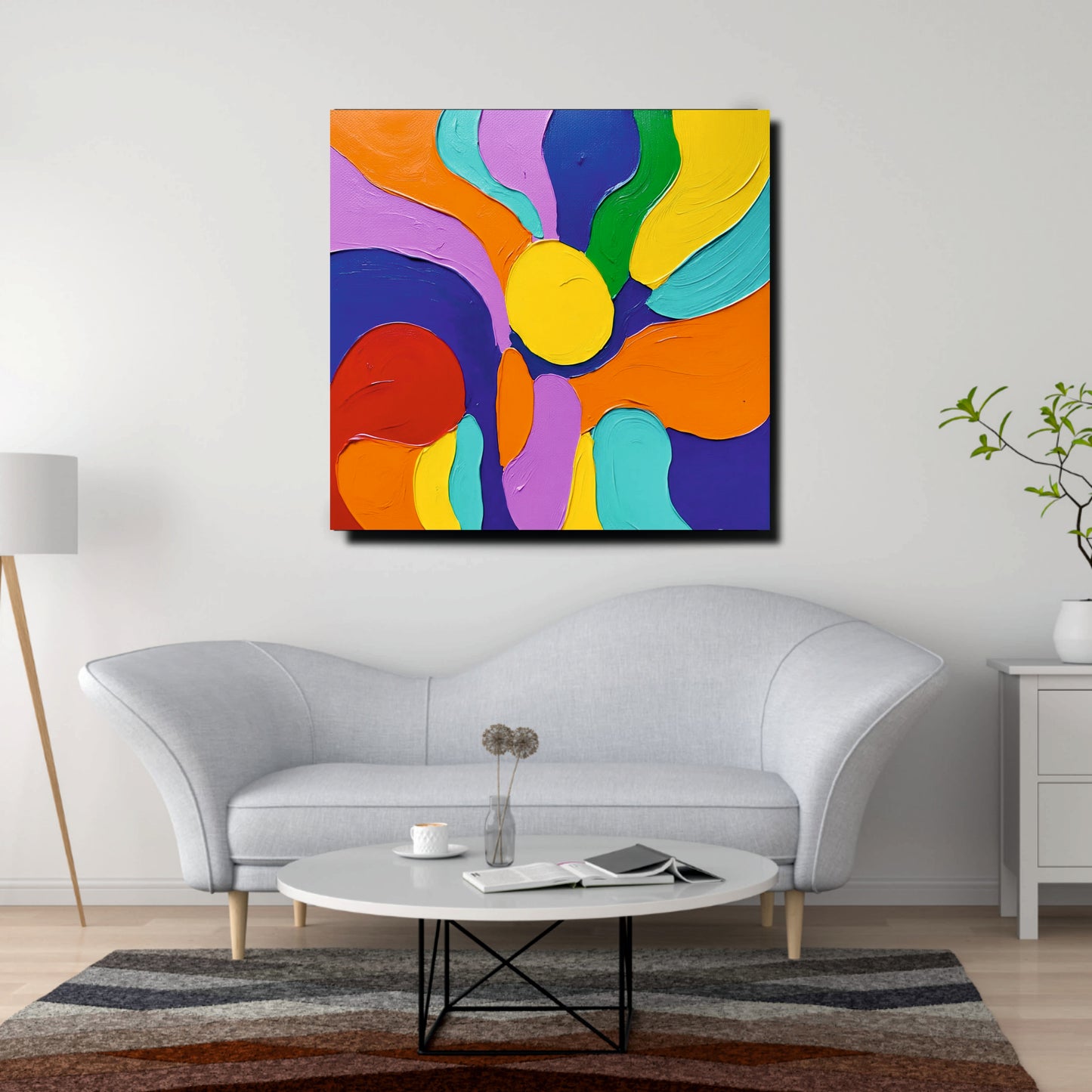 Infinity of Colors – Abstract Wall Décor Canvas Wall Art Stretched Frame painting