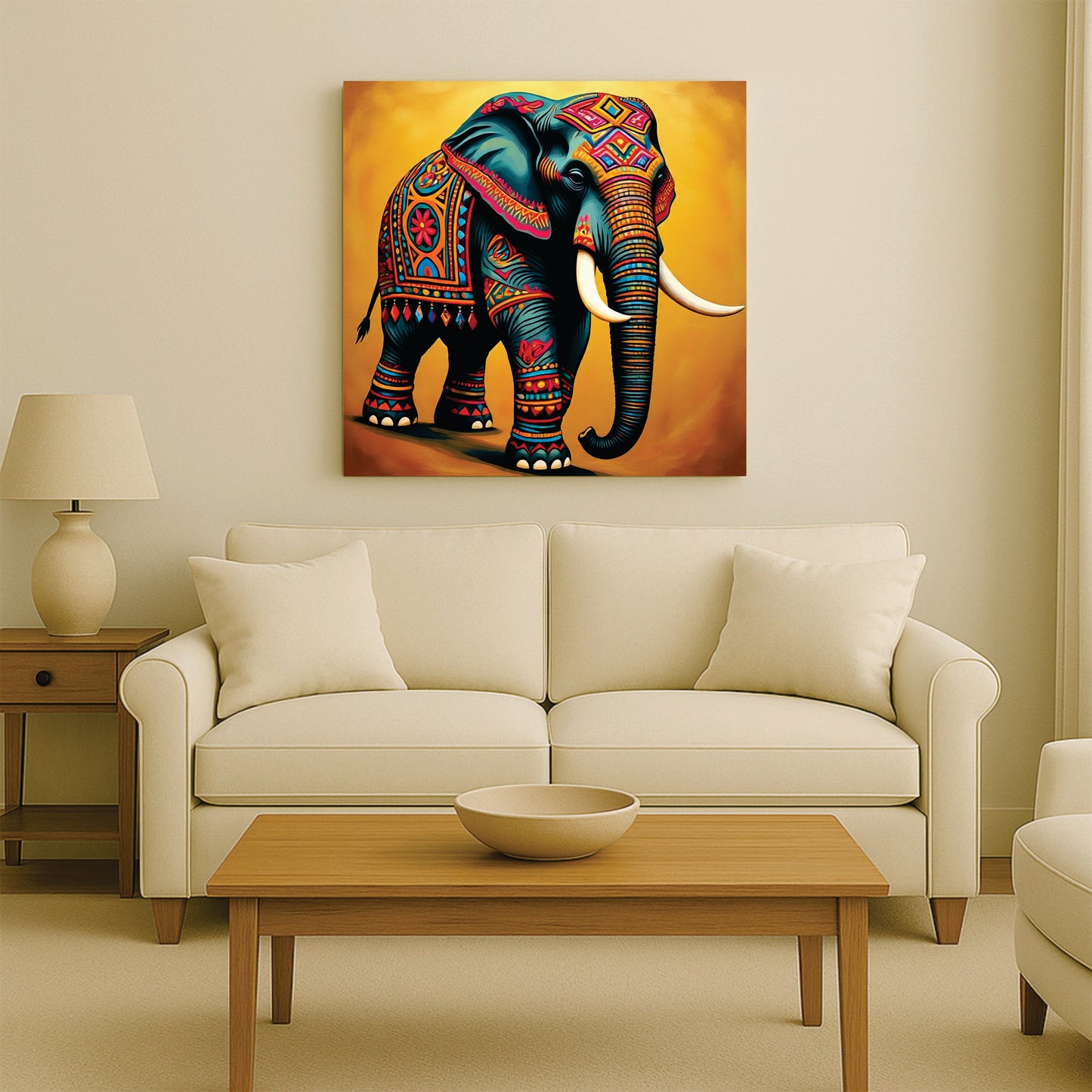 Unspoken Grace, Unyielding Power Canvas Wall Art Stretched Frame Painting