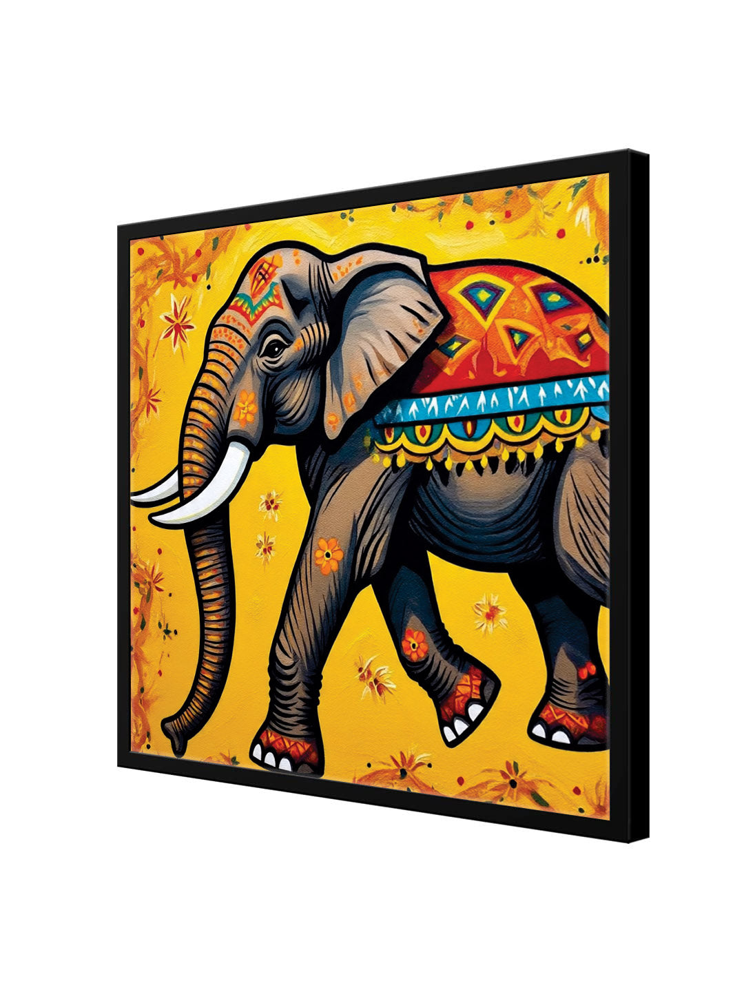 Stillness in Motion — The Heartbeat of the Forest Canvas Wall Art Black Frame Painting