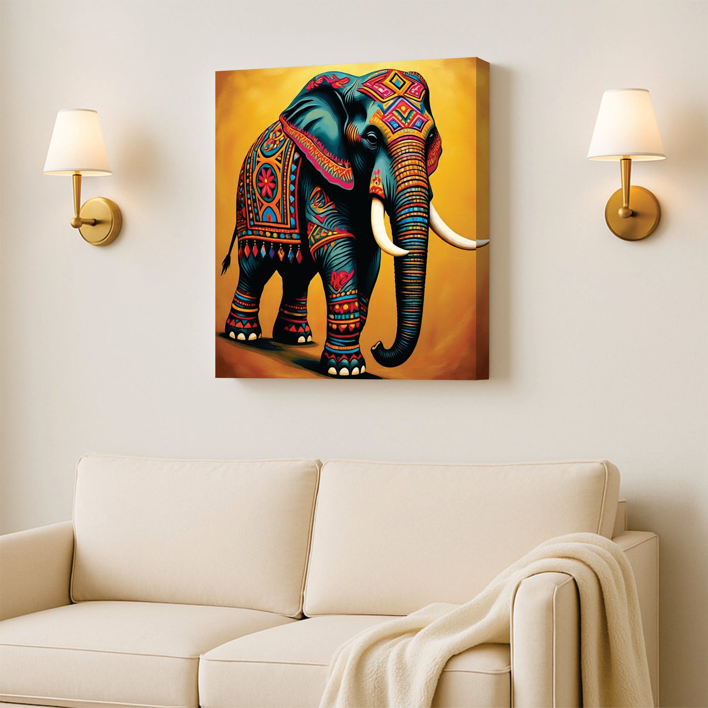 Unspoken Grace, Unyielding Power Canvas Wall Art Stretched Frame Painting