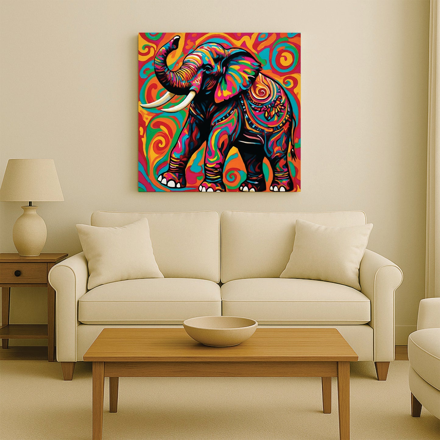 Silent Majesty, Eternal Grace Canvas Wall Art Stretched Frame Painting