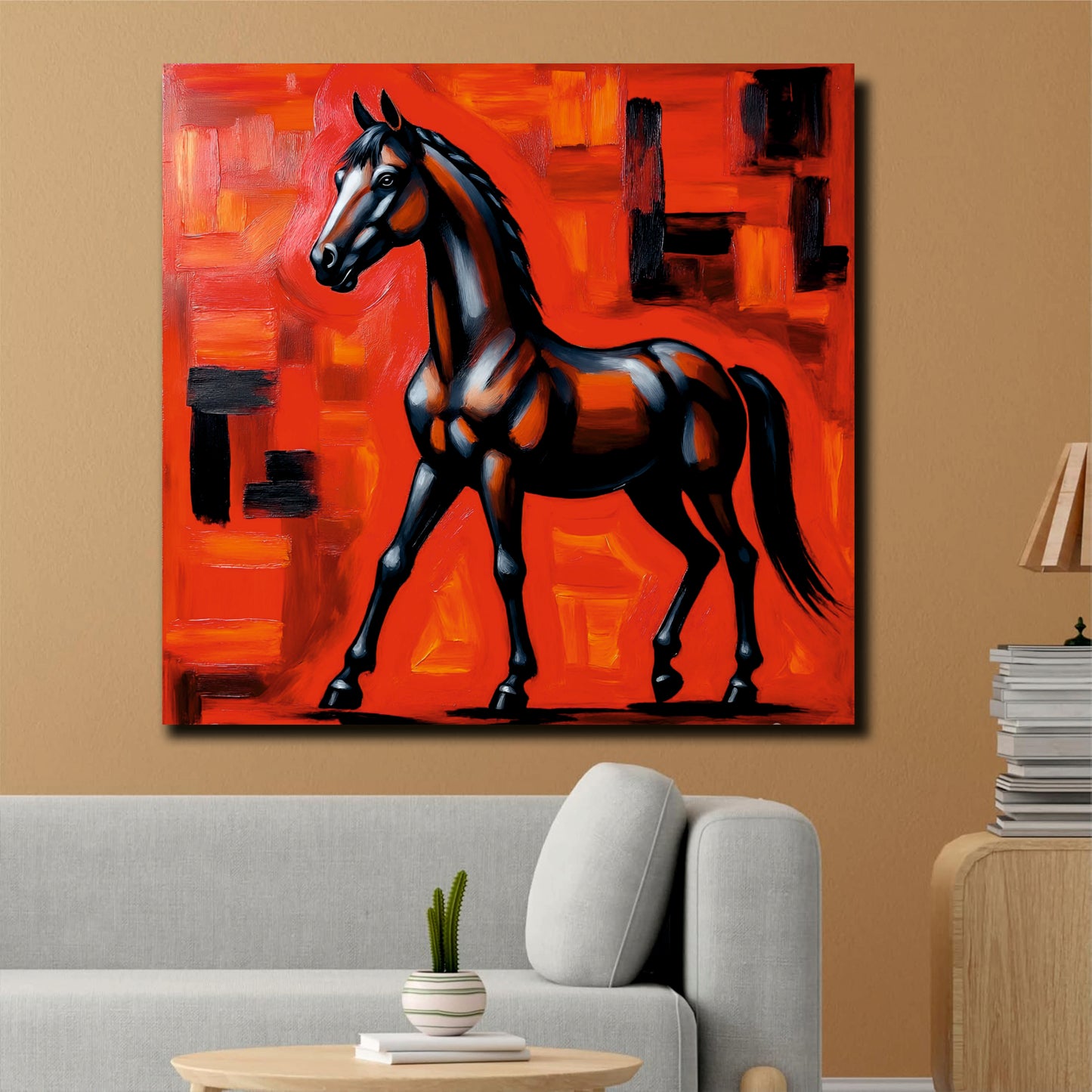 The Warrior’s Companion canvas Wall Art Stretched Frame Painting