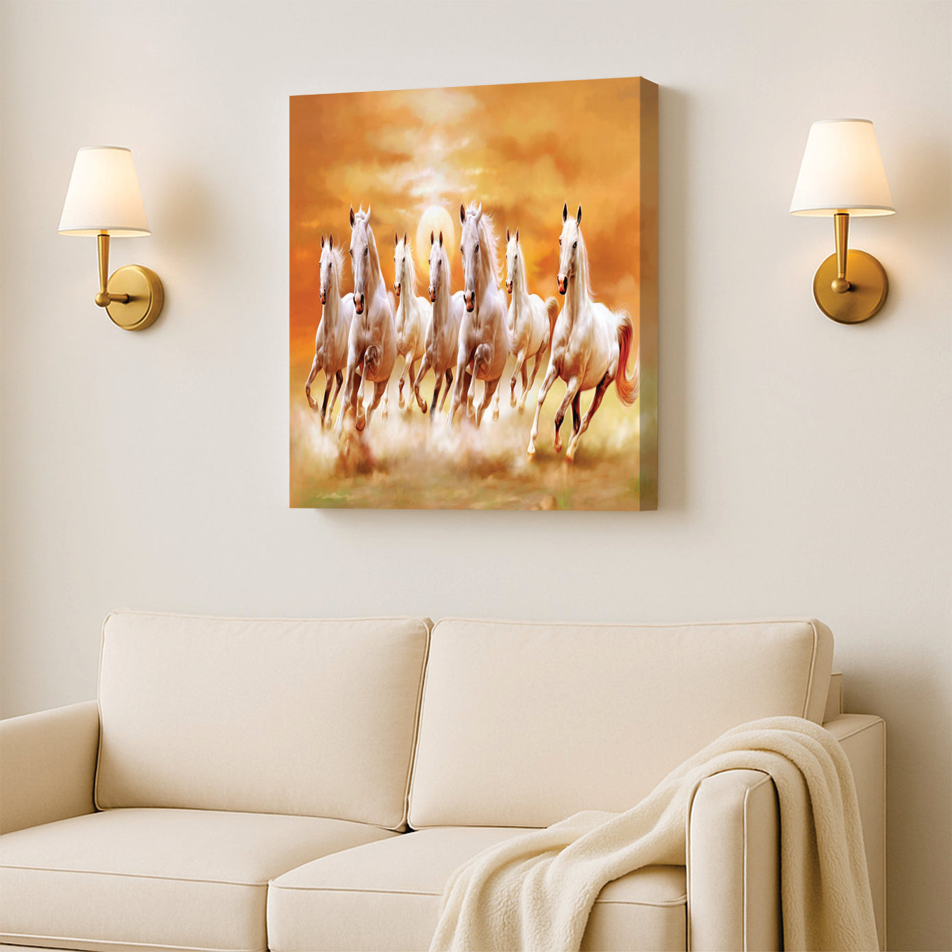 Running Horse Wall Art Canvas – Premium Modern Home Decor
