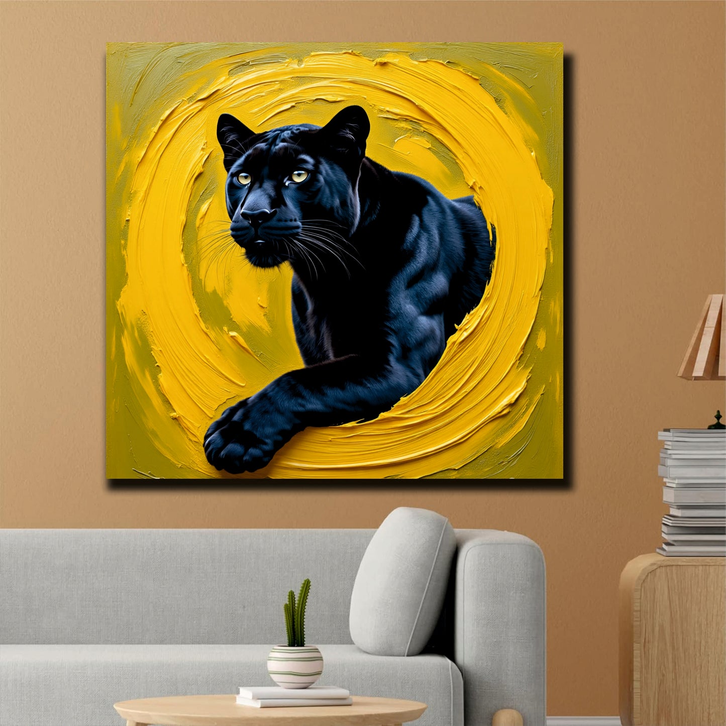 Panther Canvas Artwork Canvas Wall Art Stretched Frame Painting