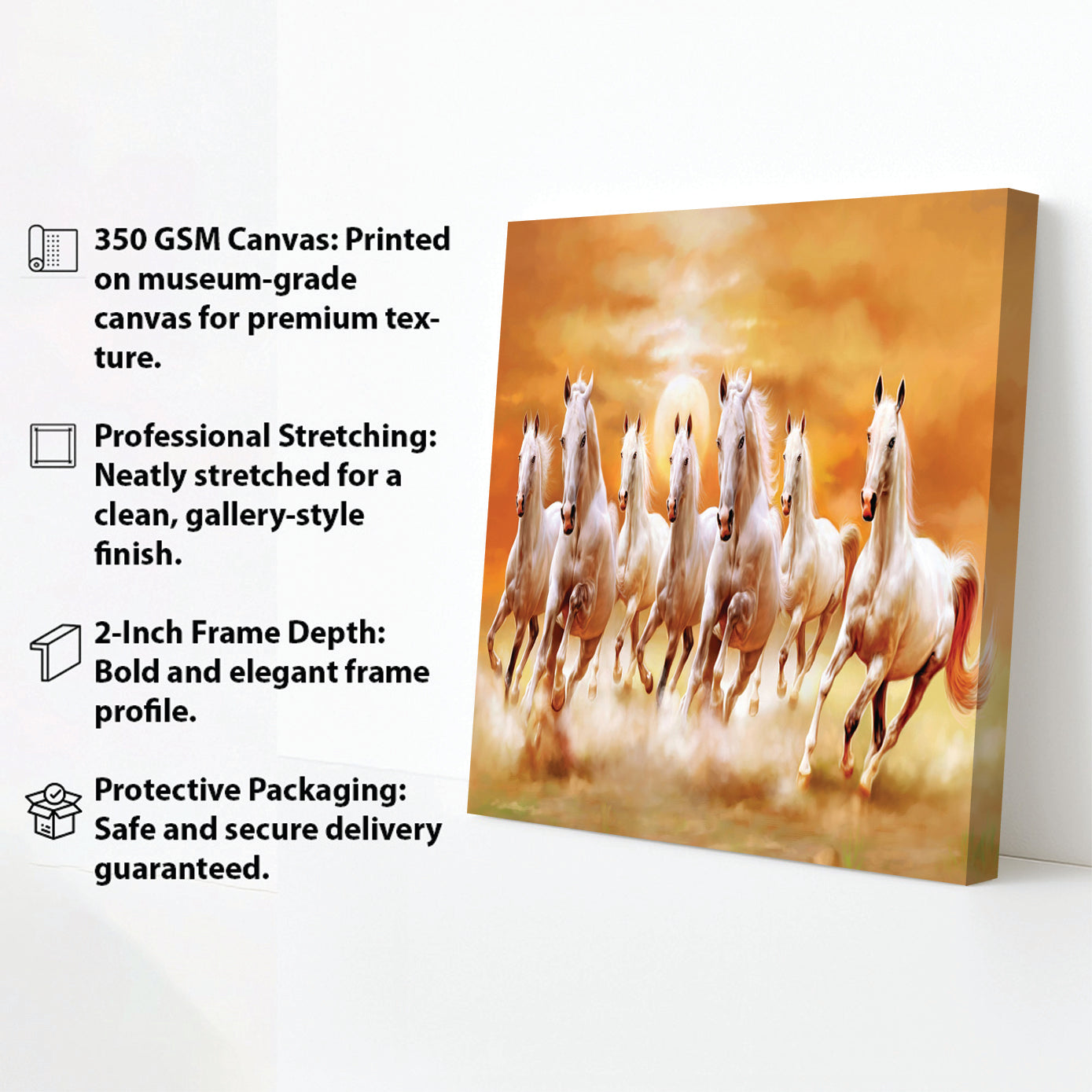 Running Horse Wall Art Canvas – Premium Modern Home Decor