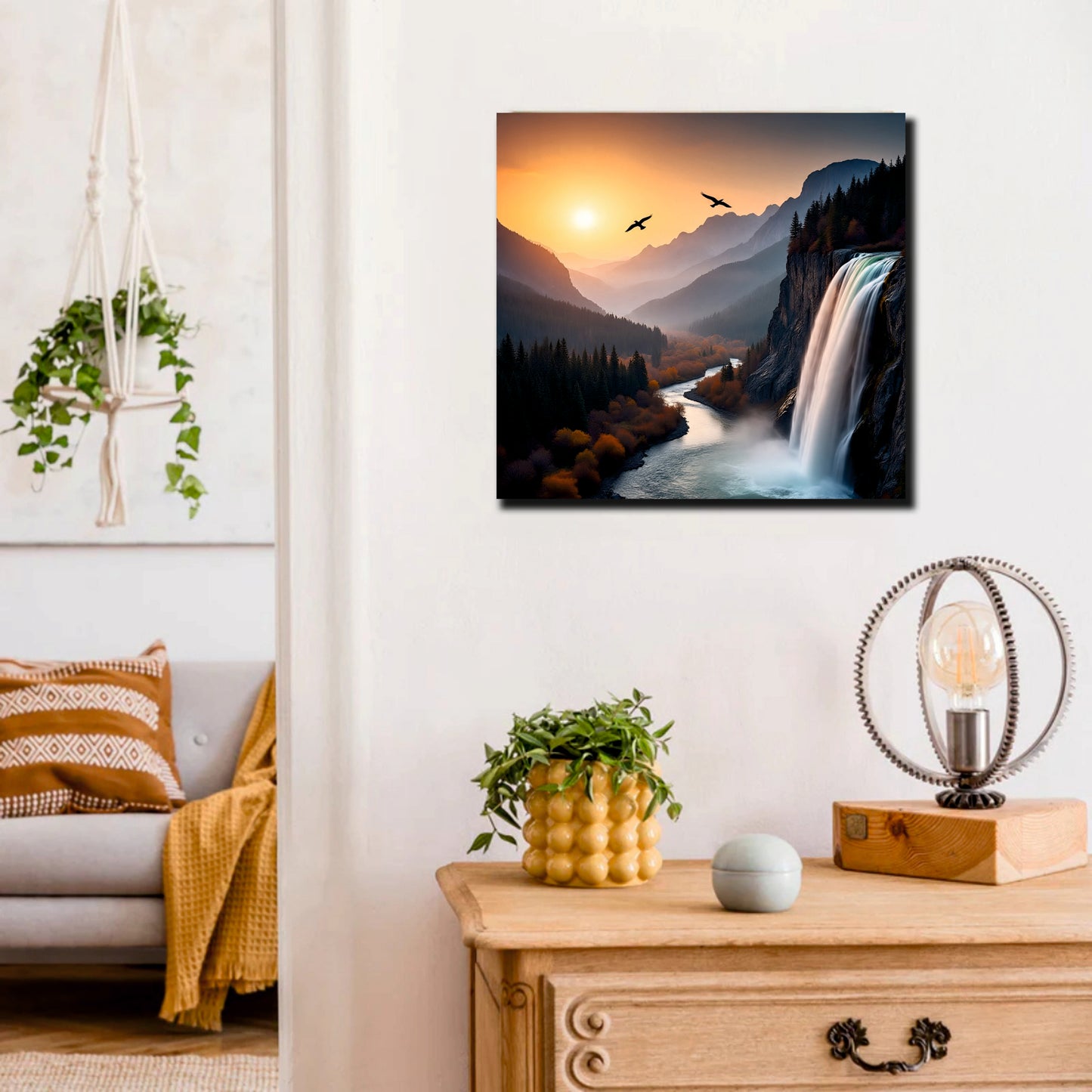 MountainMuse Art Canvas Wall Art Stretched Frame Painting