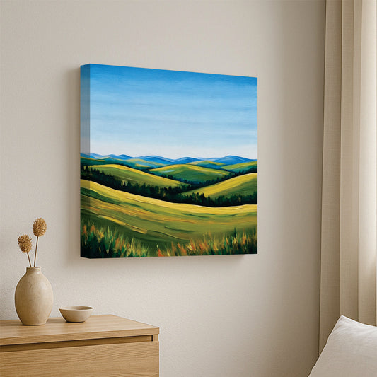 The hills are alive with endless beauty Canvas Wall Art Stretched Frame Painting