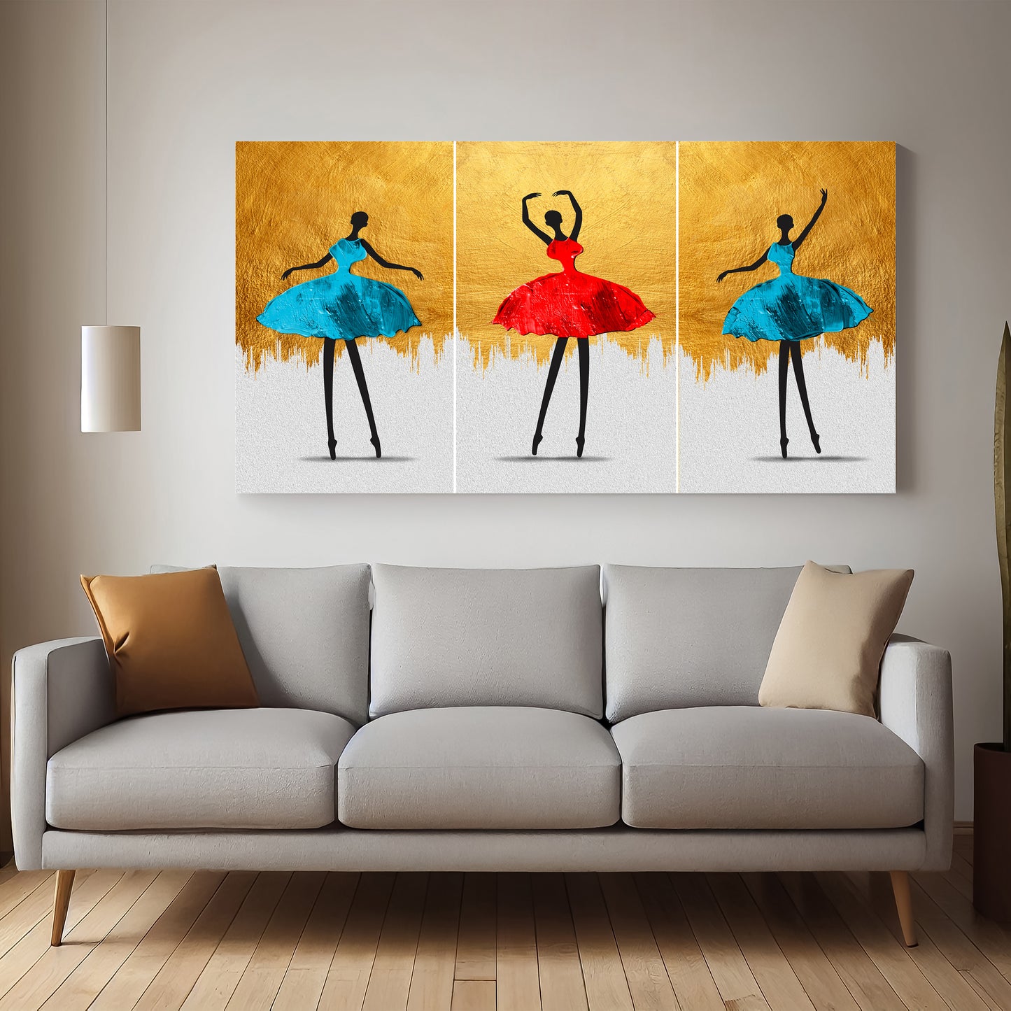 Classic Dancing African Lady Canvas Wall Painting