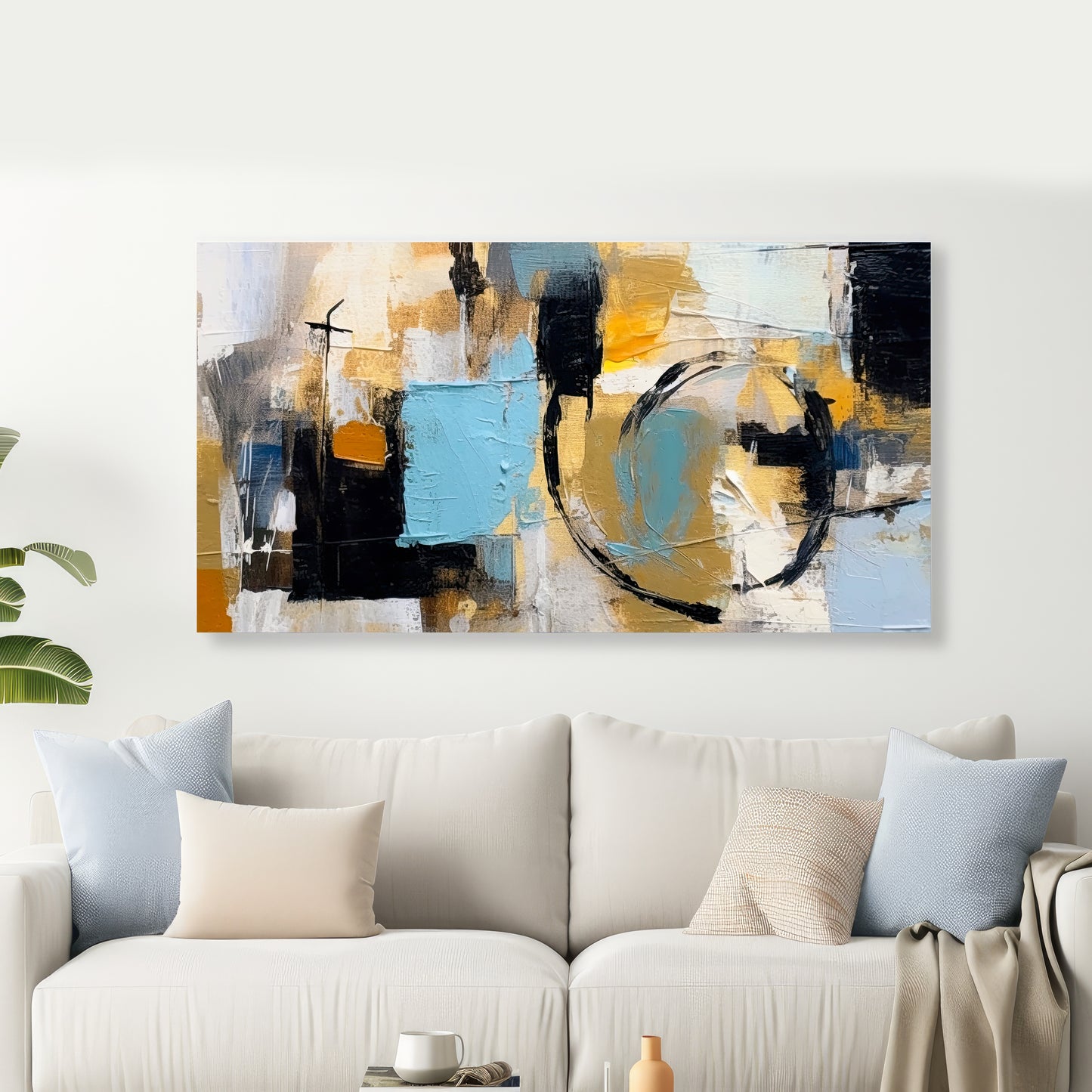 Abstract Canvas Wall Painting | Modern Premium Wall Art for Living Room | Ready to Hang | Decor Daddy