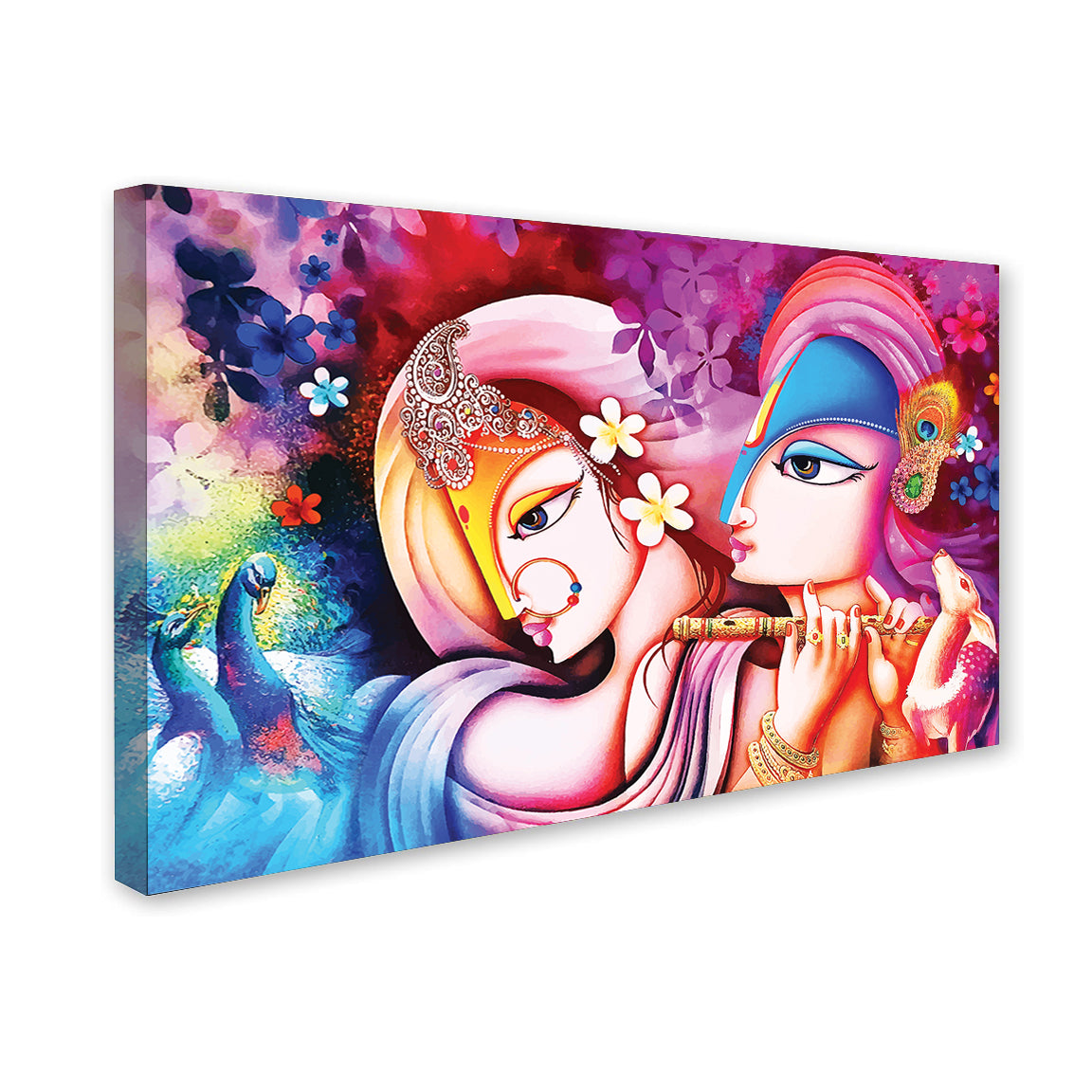 Classic Krishna Gopala Murlidhar Canvas Wall Painting