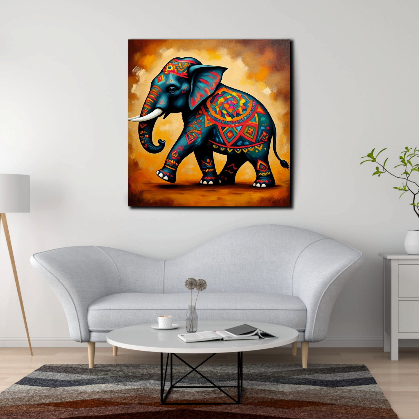 Unspoken Grace, Unyielding Power Canvas Wall Art Stretched Frame Painting