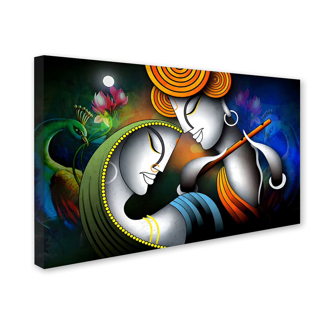 Krishna Radha Premium Canvas Wall Painting