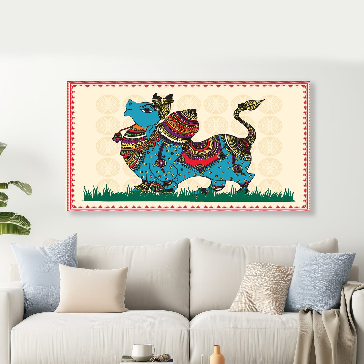 Classic Nandi Premium Canvas Wall Painting