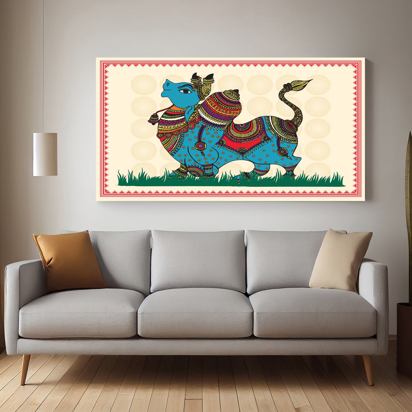 Classic Nandi Premium Canvas Wall Painting