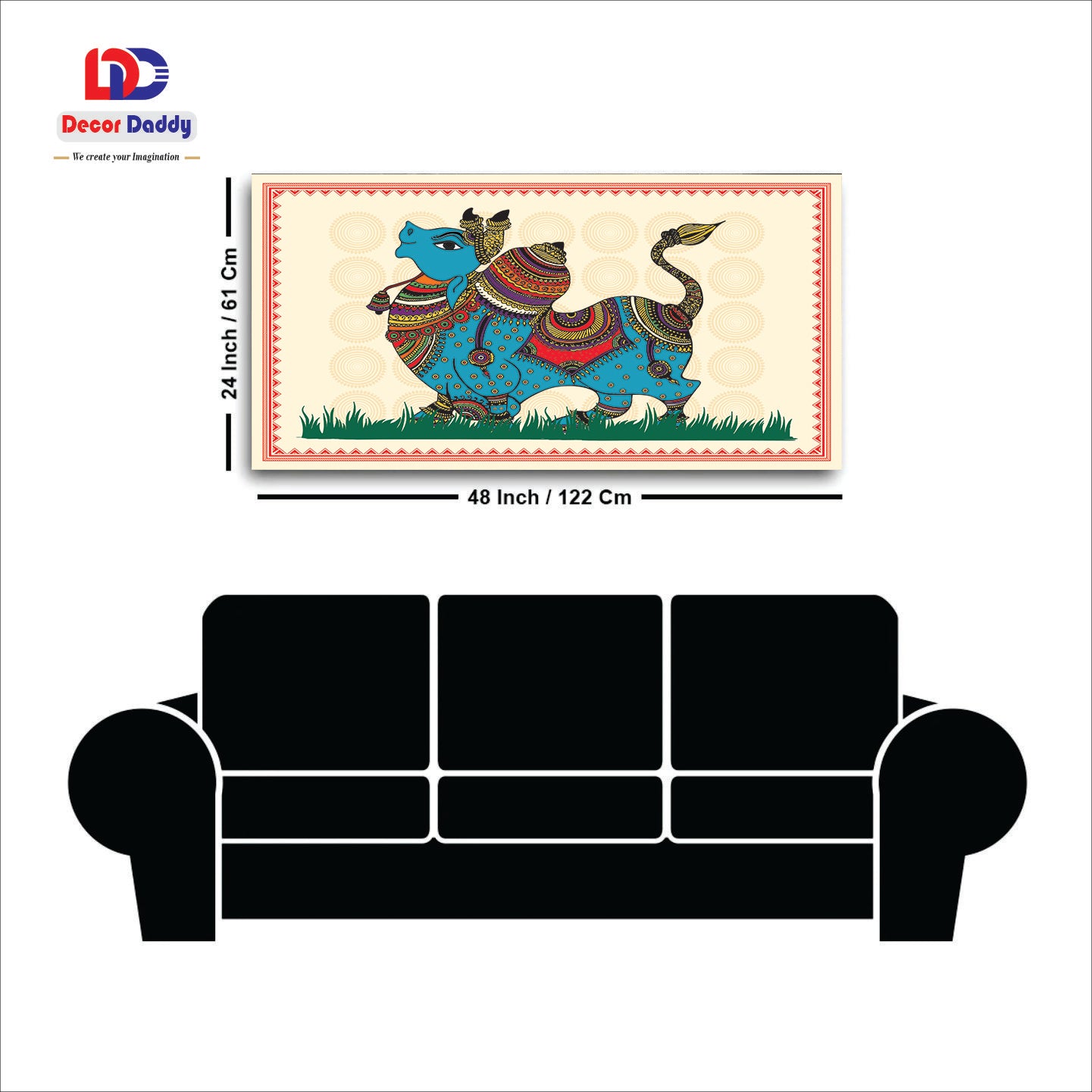Classic Nandi Premium Canvas Wall Painting